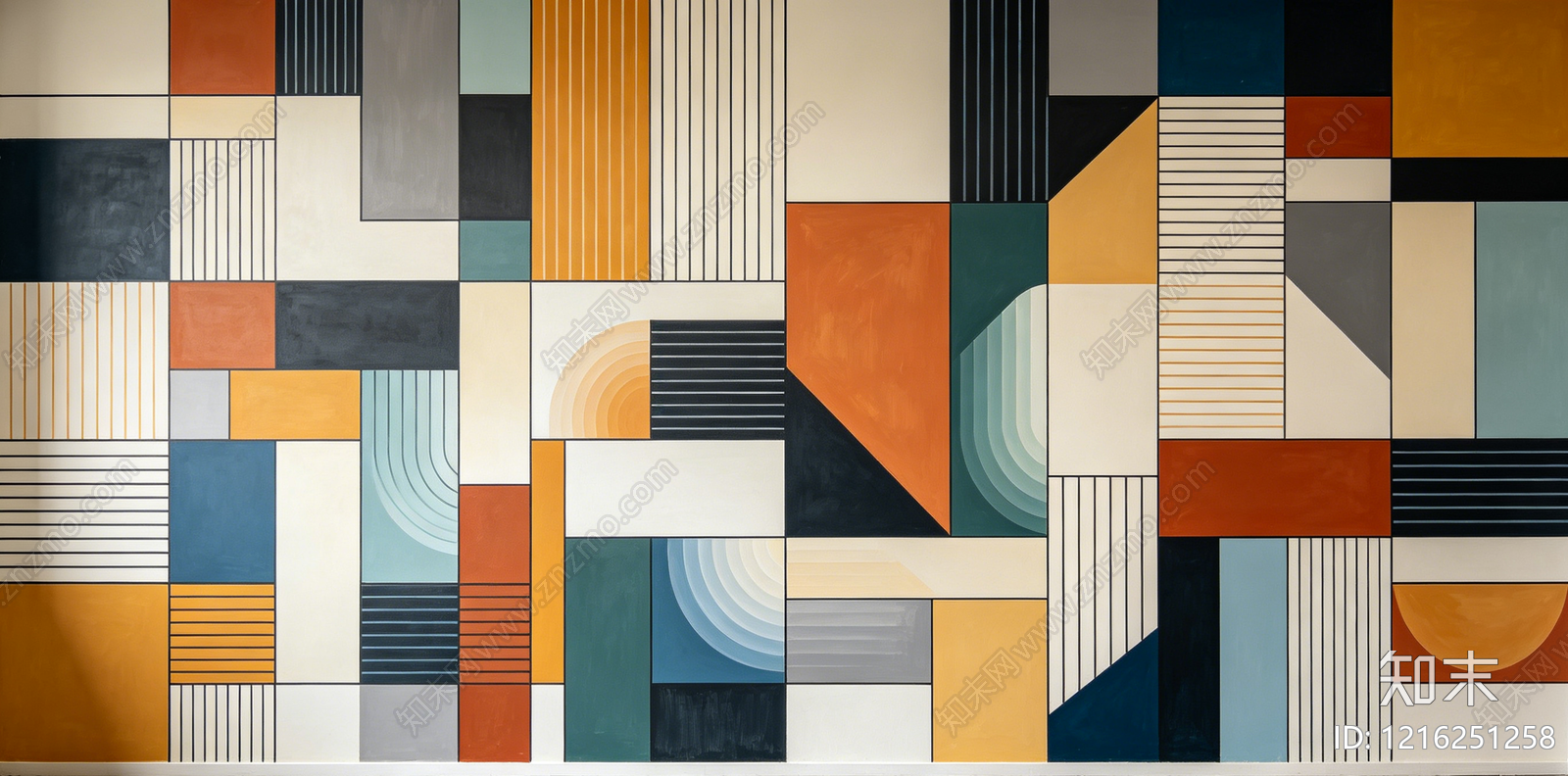 现代抽象画贴图下载【ID:1216251258】