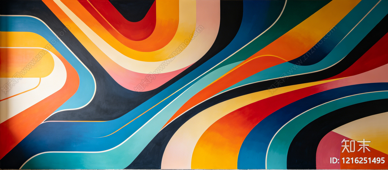 现代抽象画贴图下载【ID:1216251495】