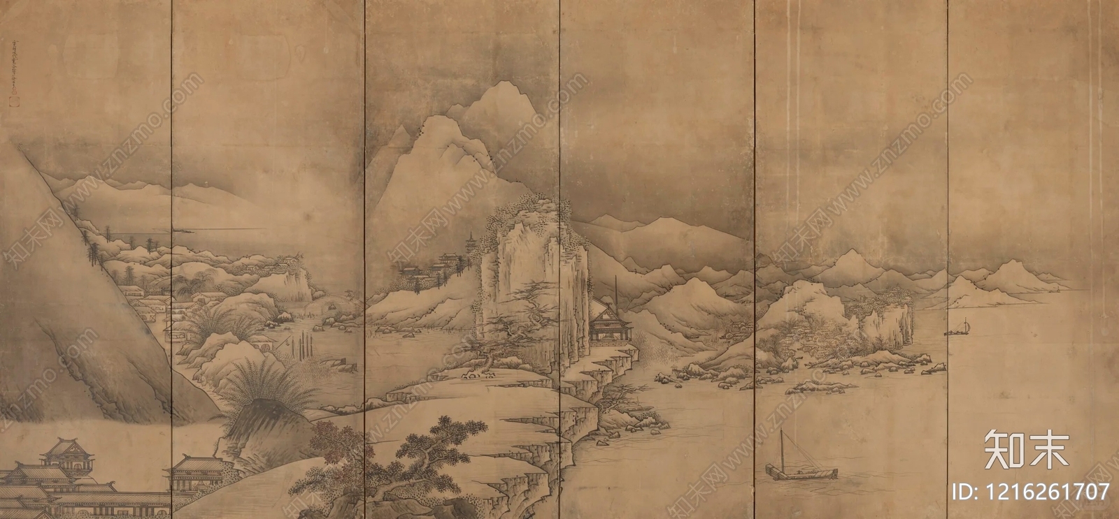 山水贴图下载【ID:1216261707】