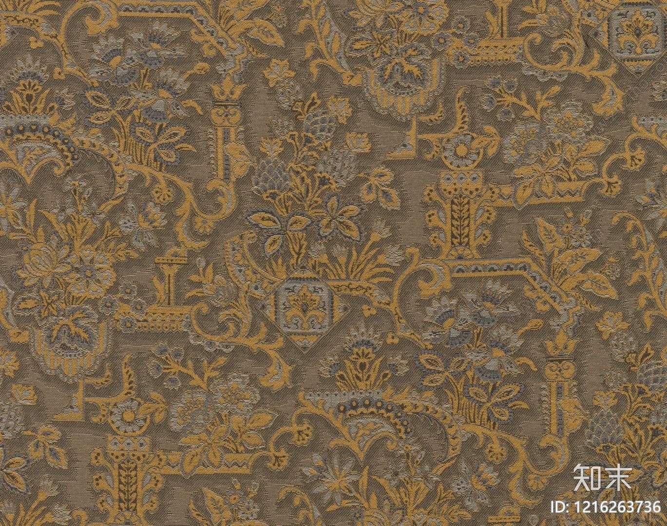 复古花纹壁纸贴图下载【ID:1216263736】