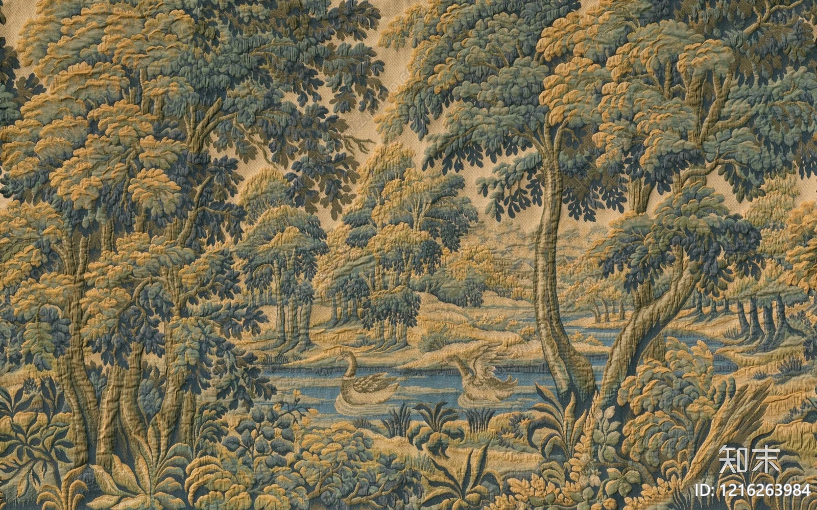 欧式花纹壁纸贴图下载【ID:1216263984】