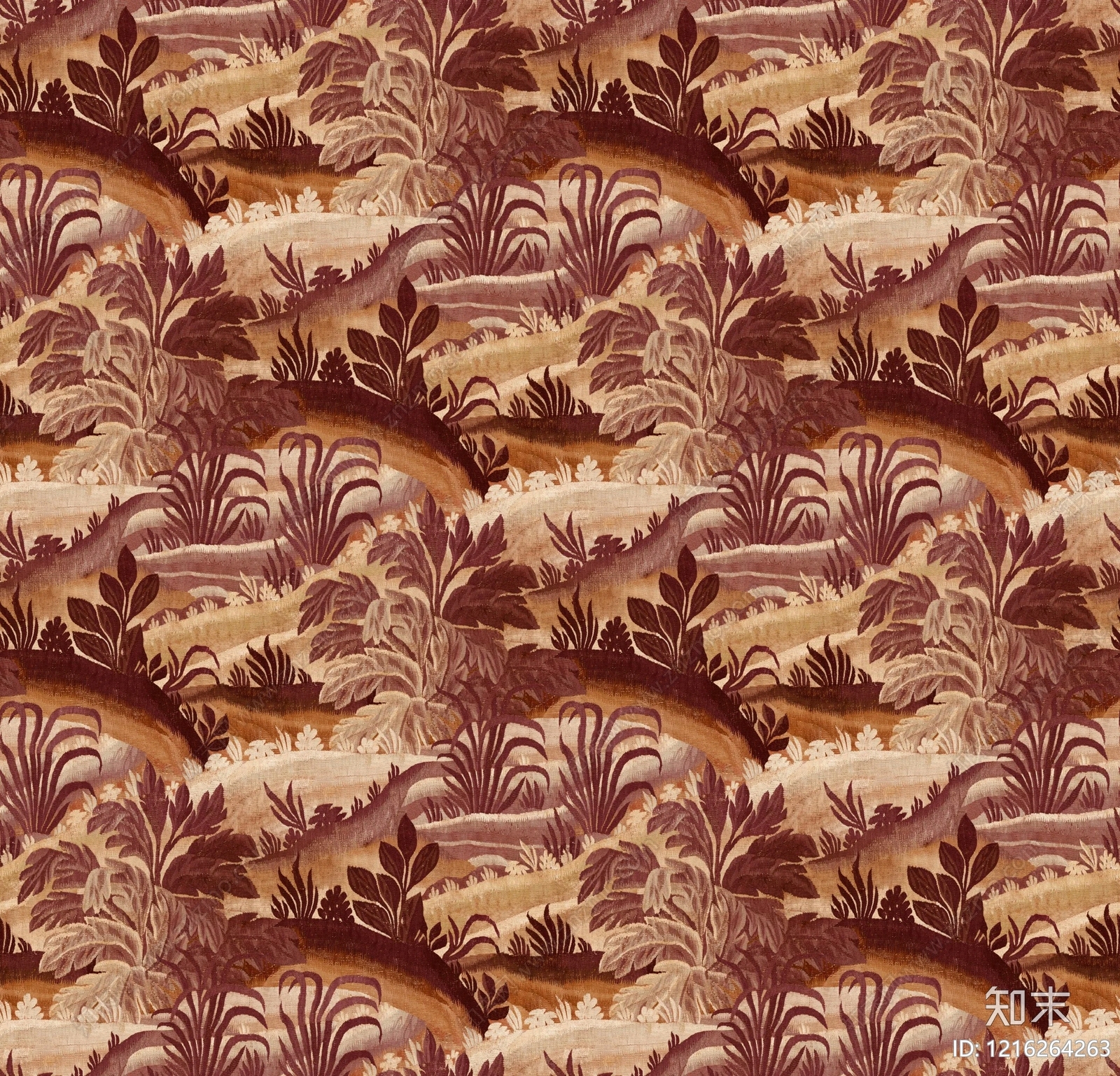 复古植物壁纸贴图下载【ID:1216264263】