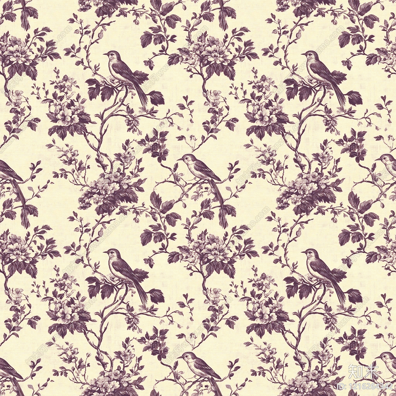花鸟壁纸贴图下载【ID:1216264342】