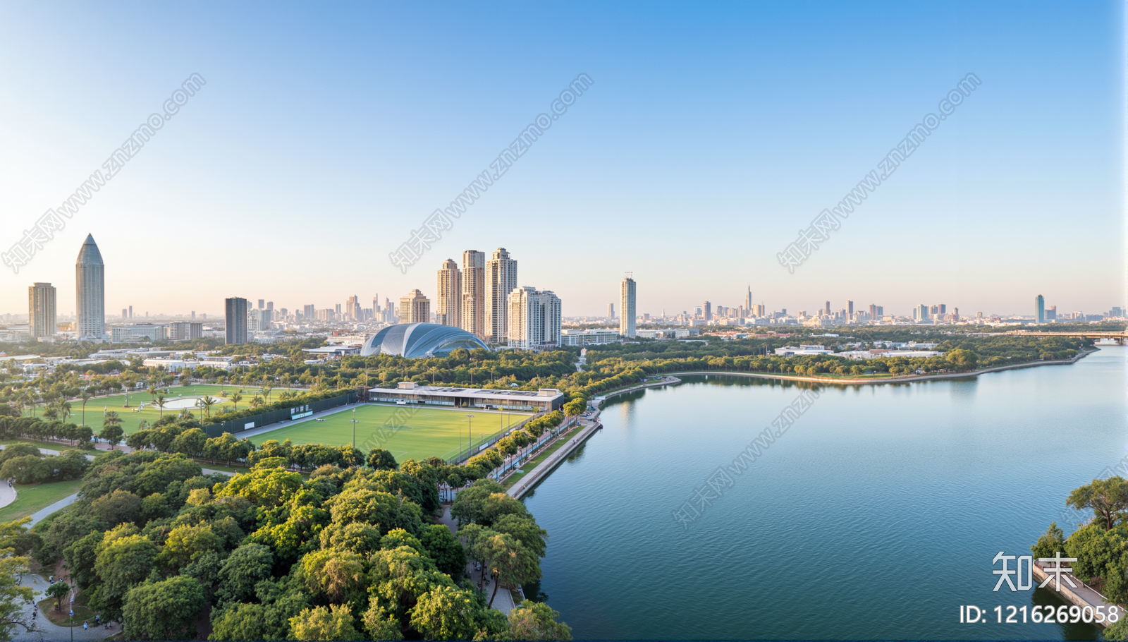 现代城市背景贴图下载【ID:1216269058】