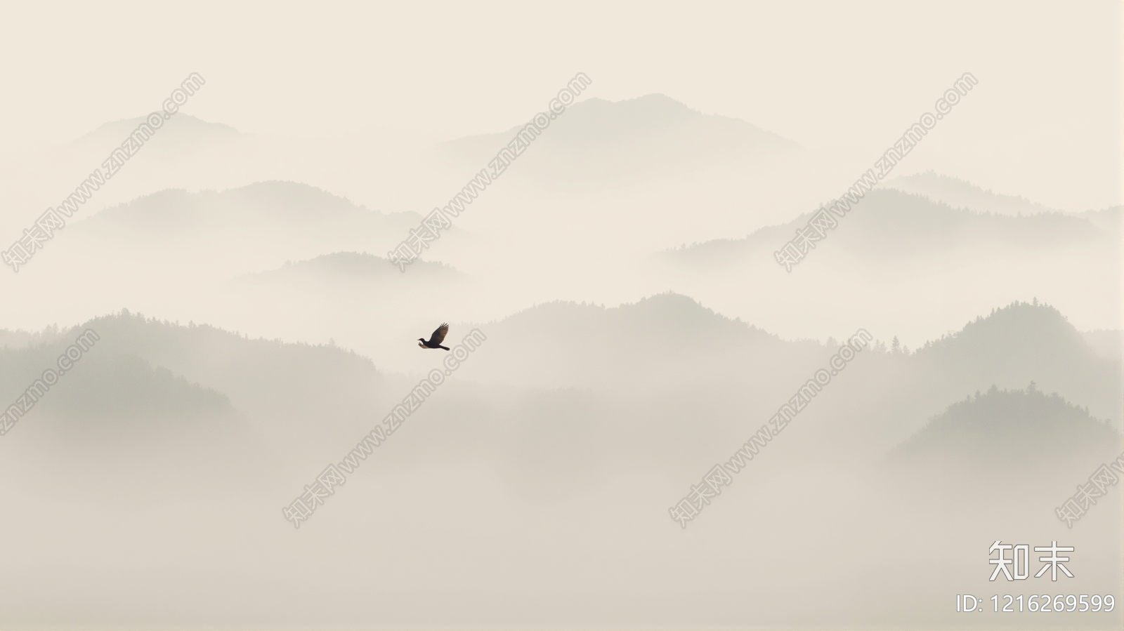 新中式壁画贴图下载【ID:1216269599】