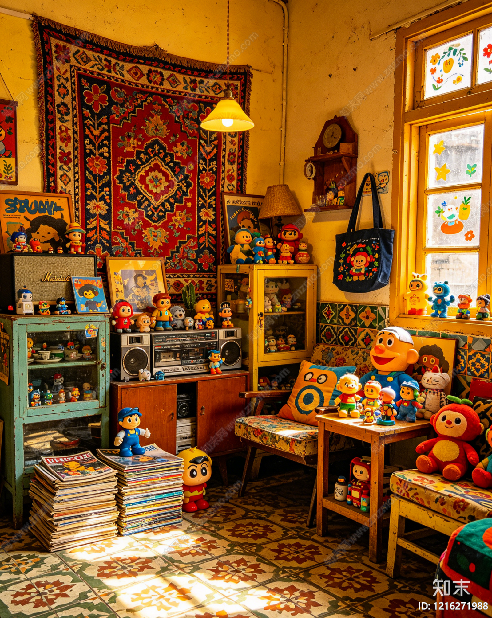 客厅贴图下载【ID:1216271988】