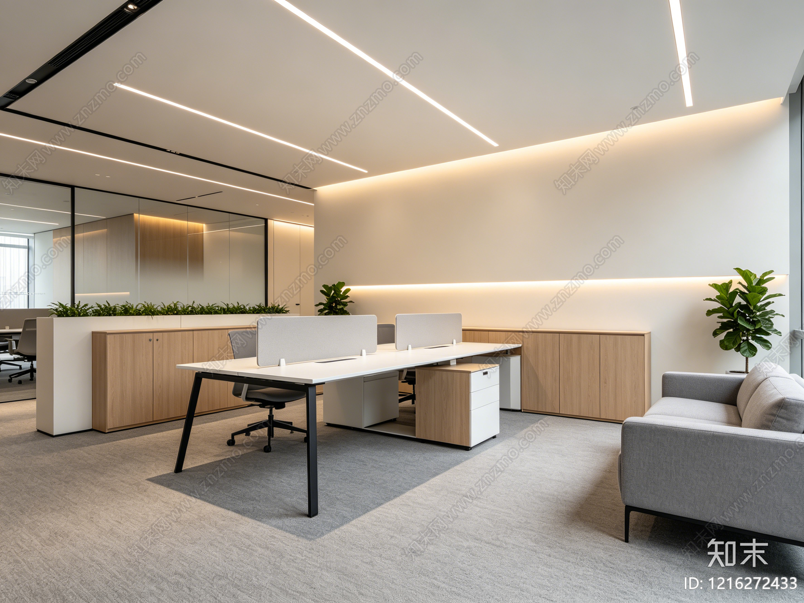 现代办公室贴图下载【ID:1216272433】