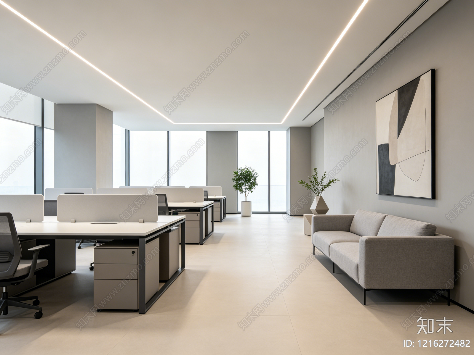 现代办公室贴图下载【ID:1216272482】