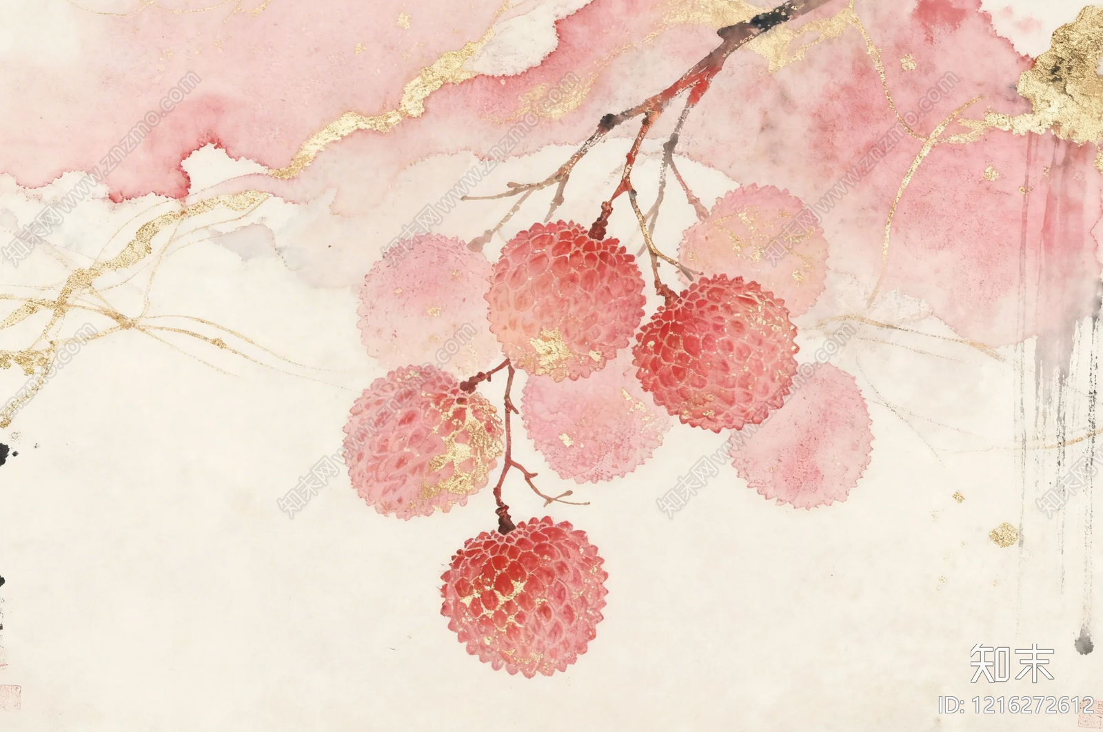 水墨画贴图下载【ID:1216272612】