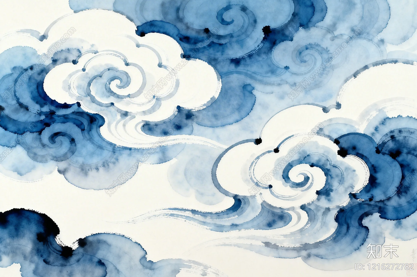 水墨画贴图下载【ID:1216272782】