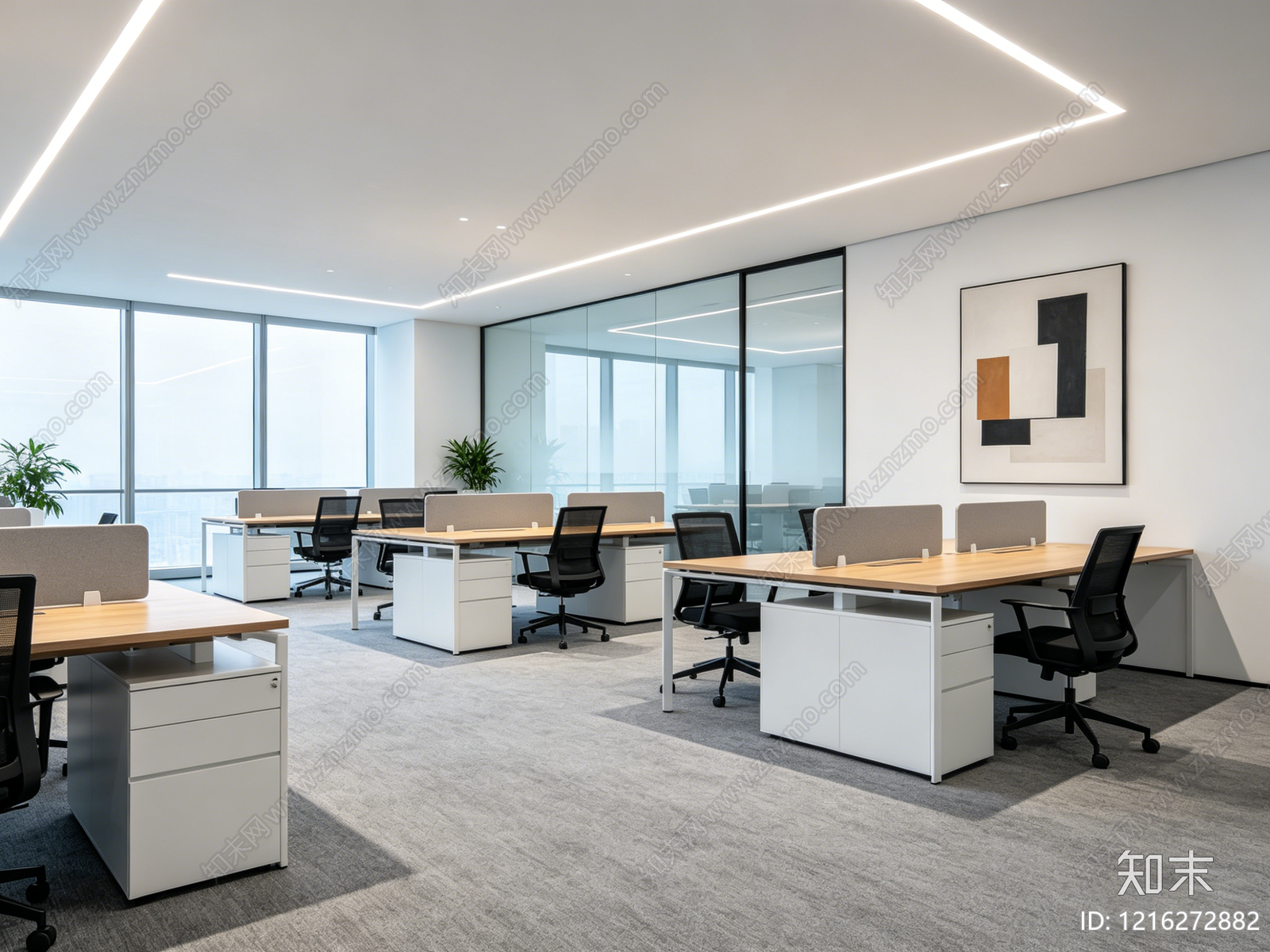 现代办公室贴图下载【ID:1216272882】