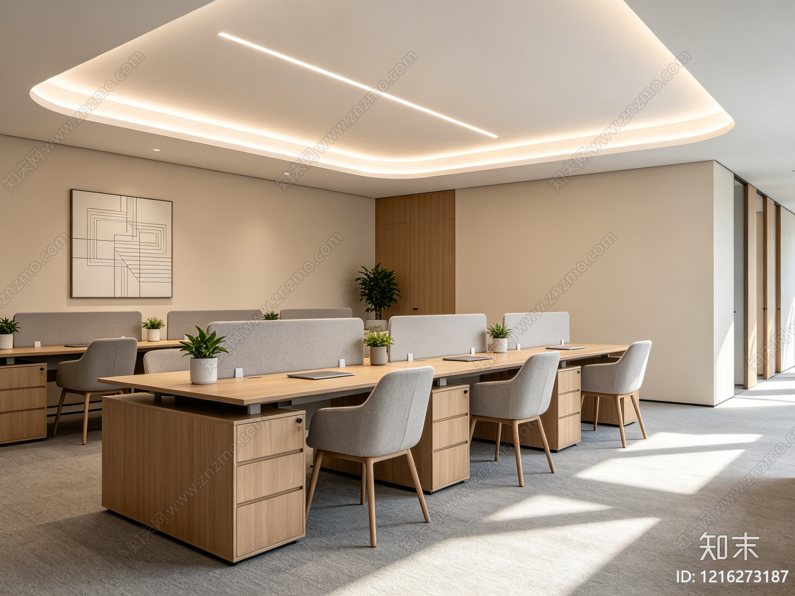 现代办公室贴图下载【ID:1216273187】