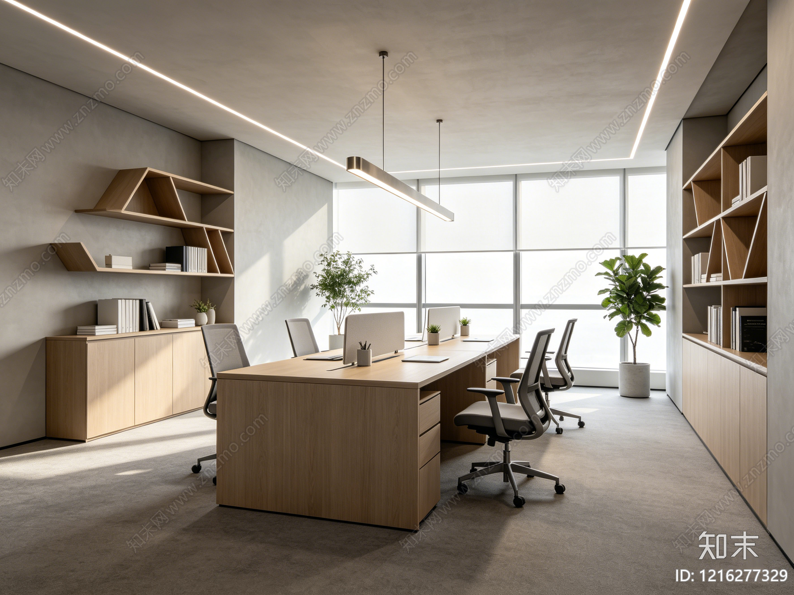 现代办公室贴图下载【ID:1216277329】