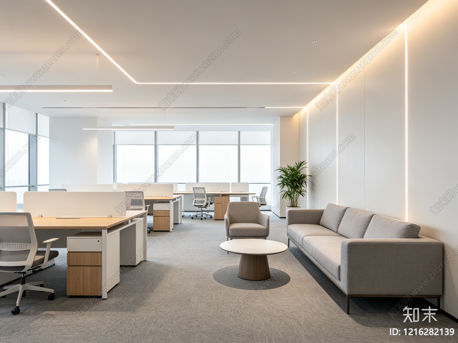 现代办公室贴图下载【ID:1216282139】