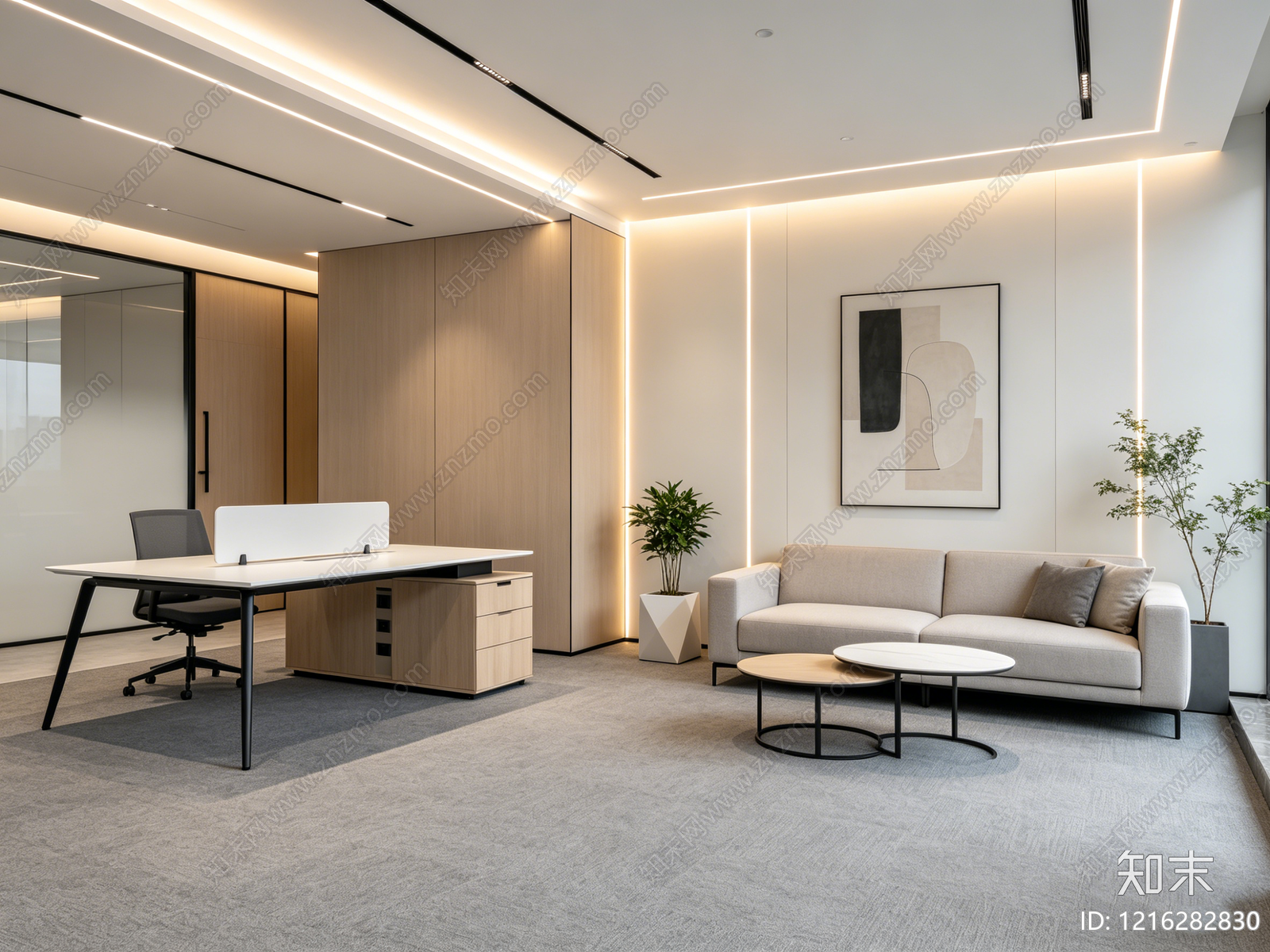 现代办公室贴图下载【ID:1216282830】