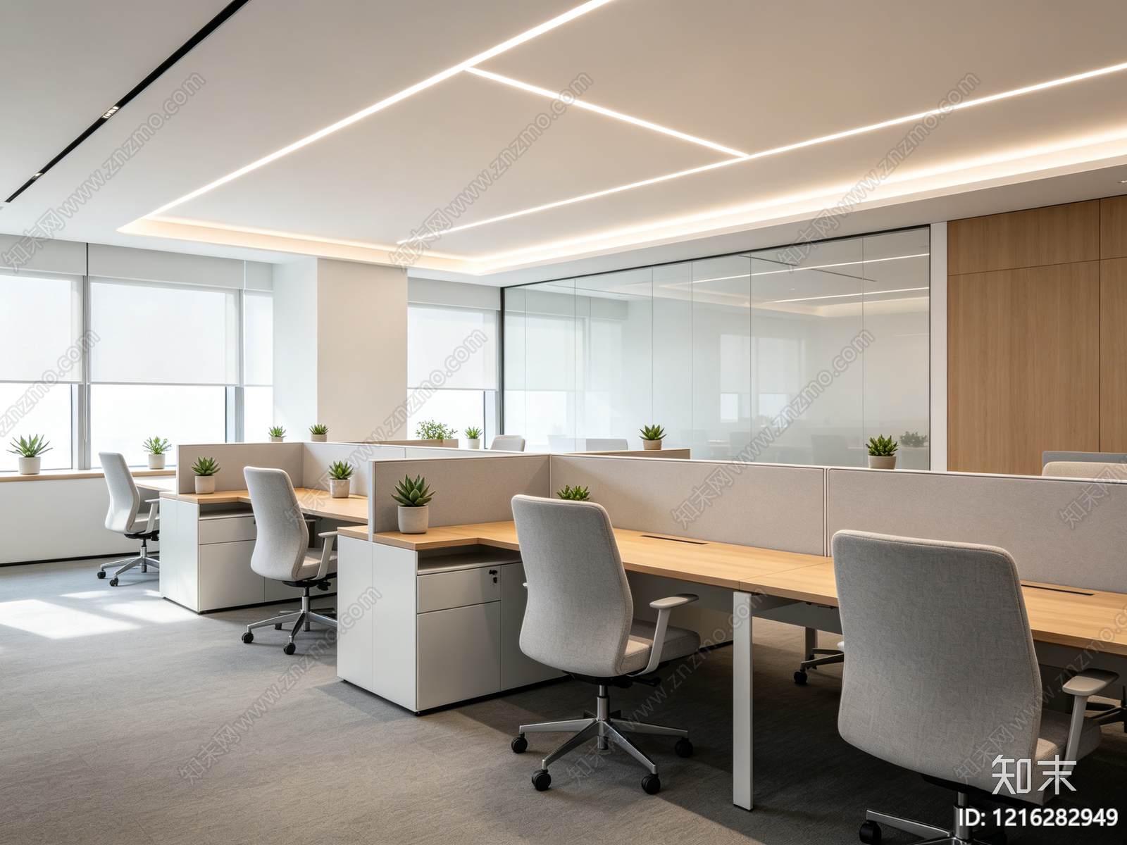 现代办公室贴图下载【ID:1216282949】