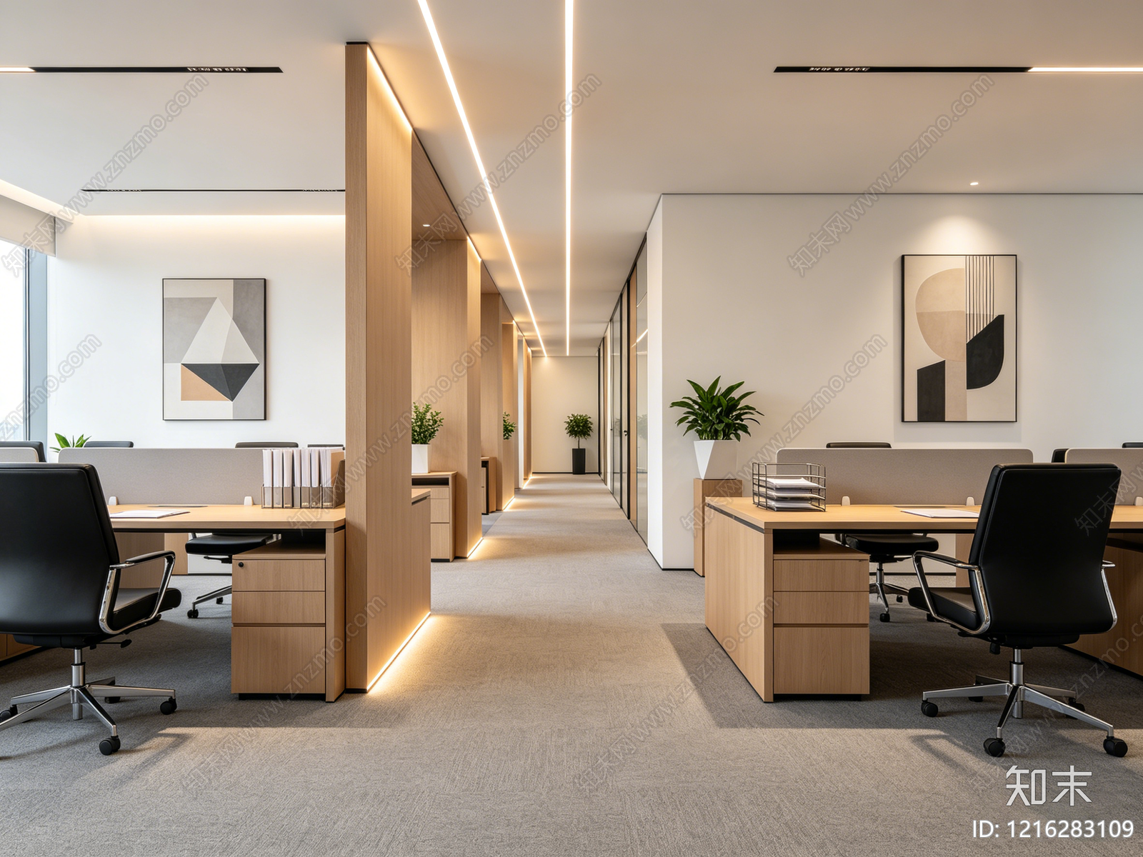 现代办公室贴图下载【ID:1216283109】