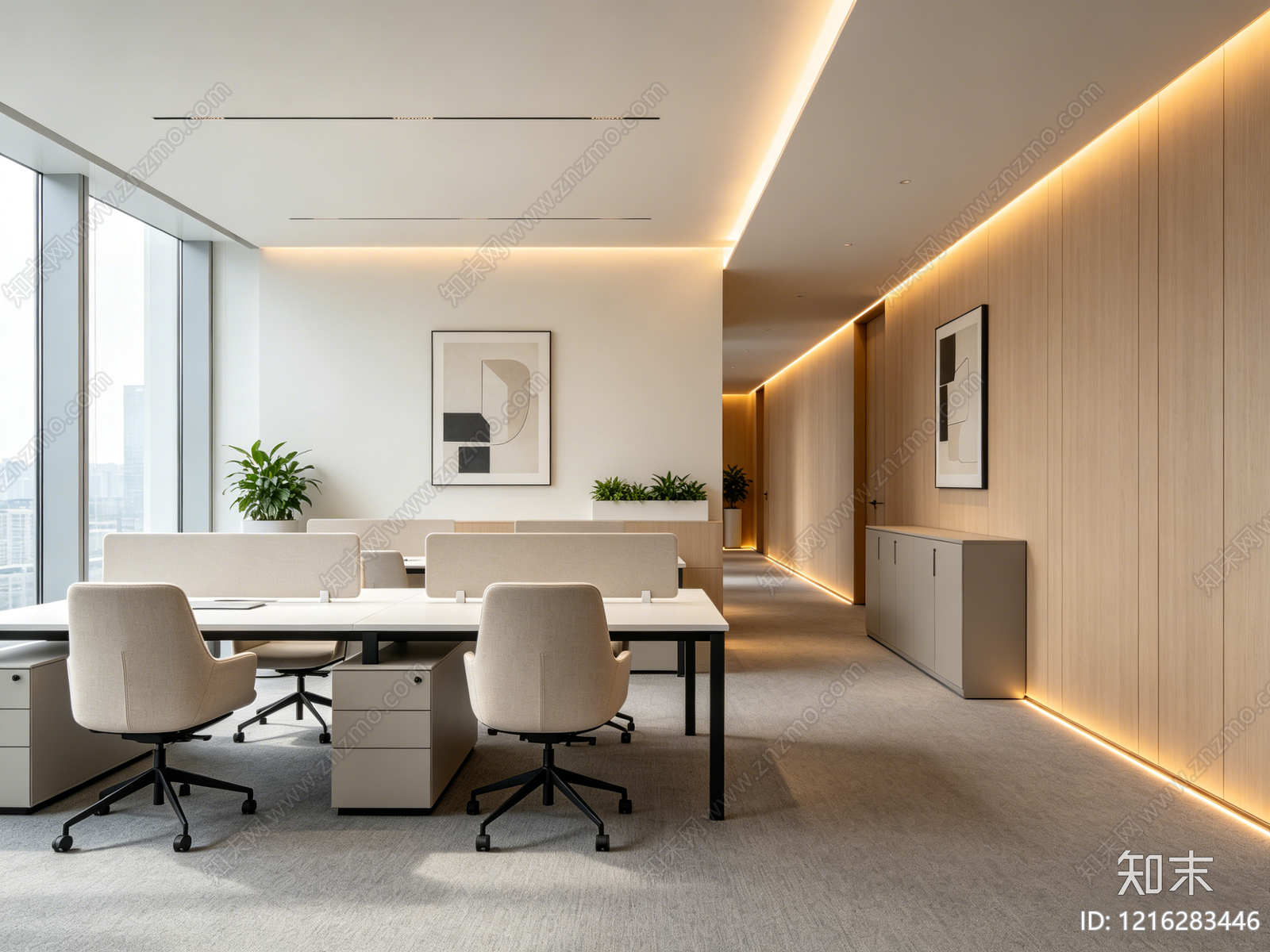 现代办公室贴图下载【ID:1216283446】