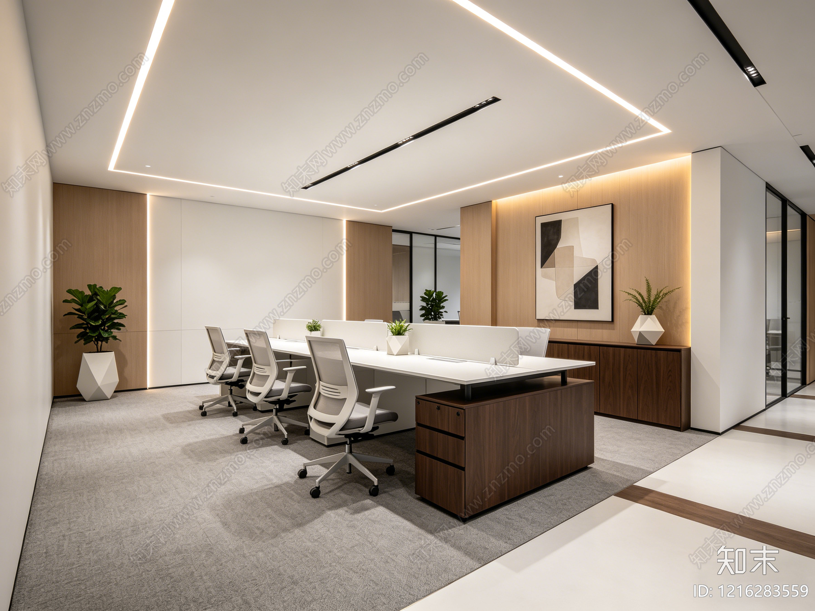 现代办公室贴图下载【ID:1216283559】