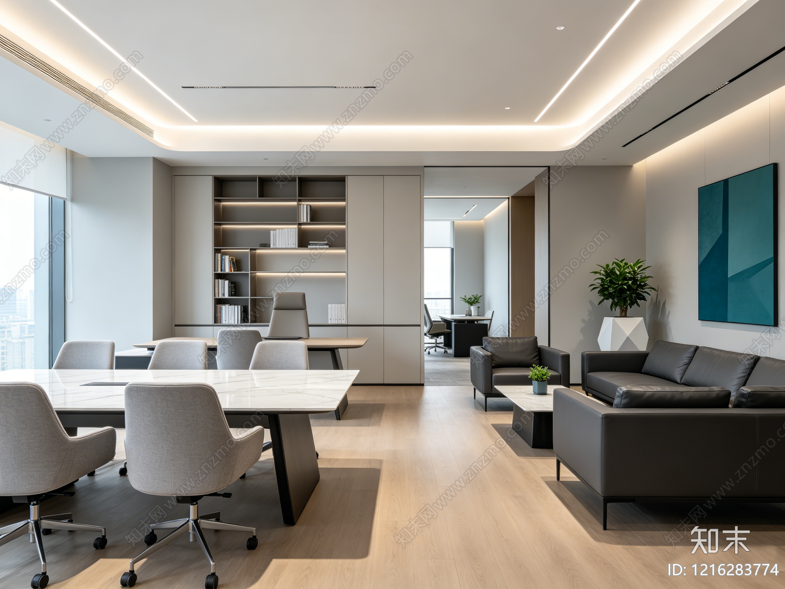 现代办公室贴图下载【ID:1216283774】
