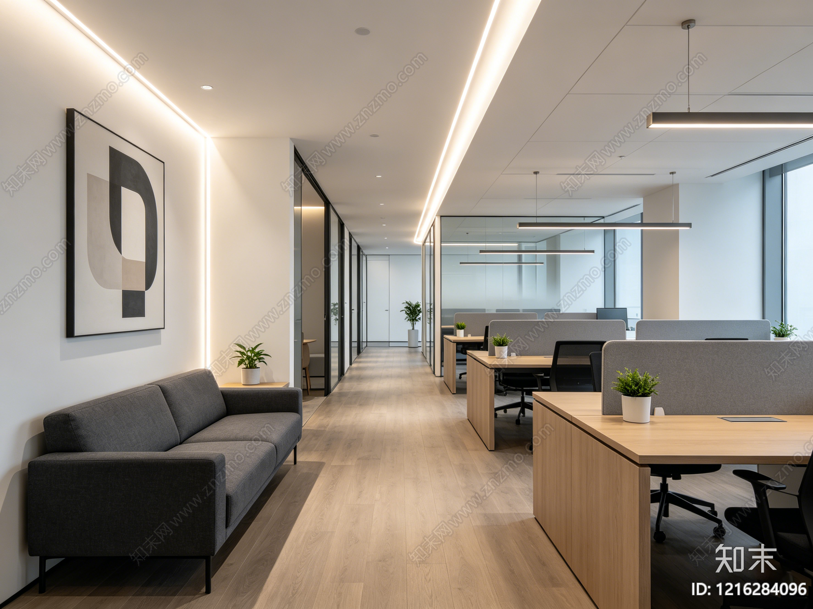 现代办公室贴图下载【ID:1216284096】