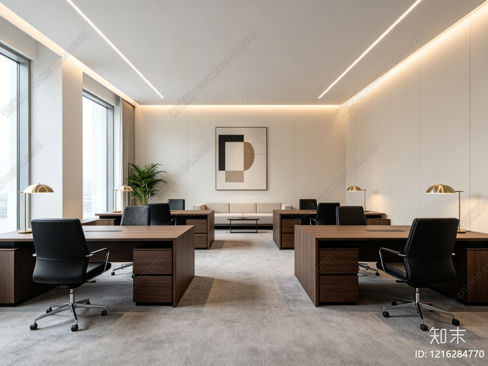 现代办公室贴图下载【ID:1216284770】