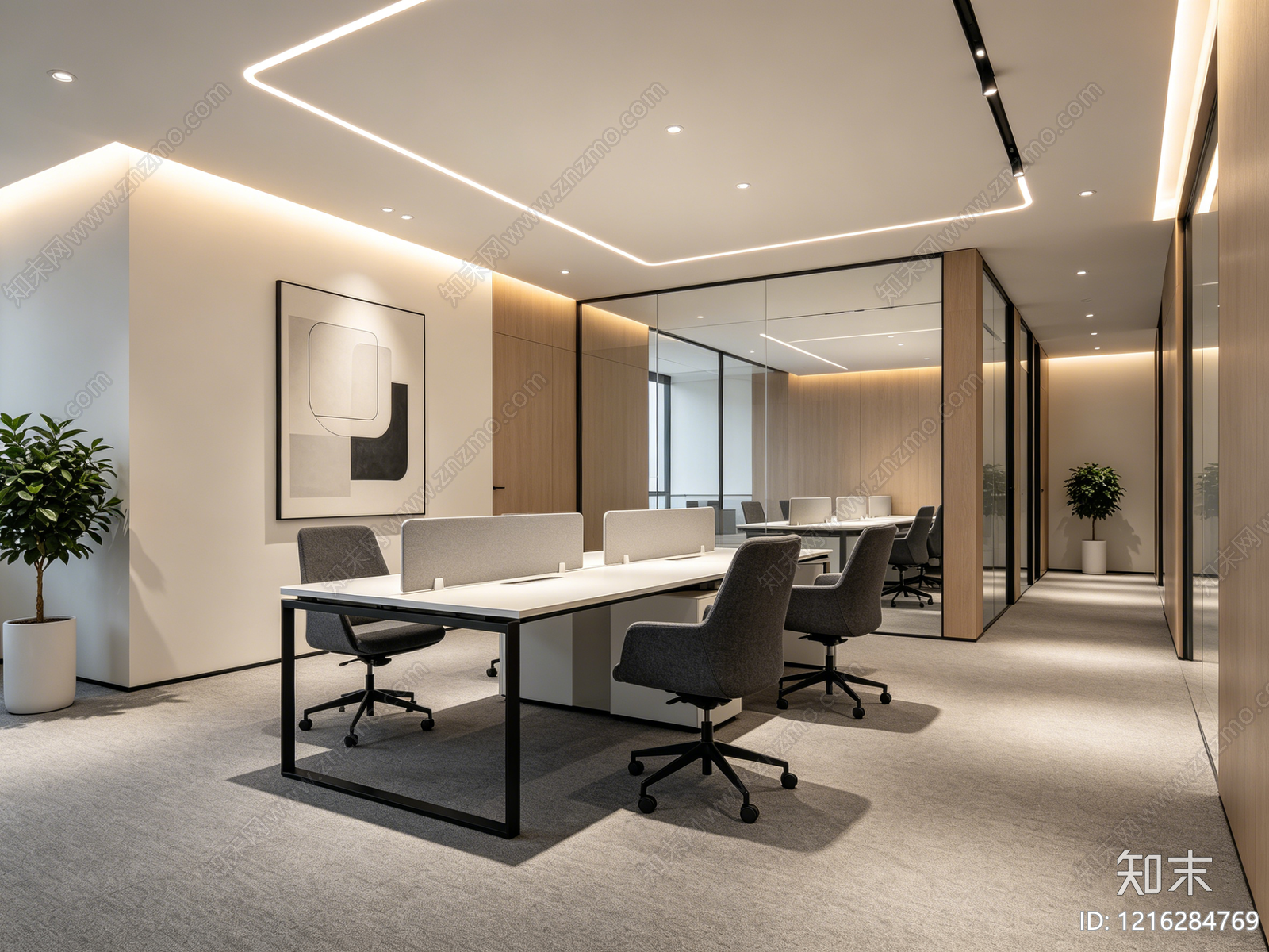 现代办公室贴图下载【ID:1216284769】