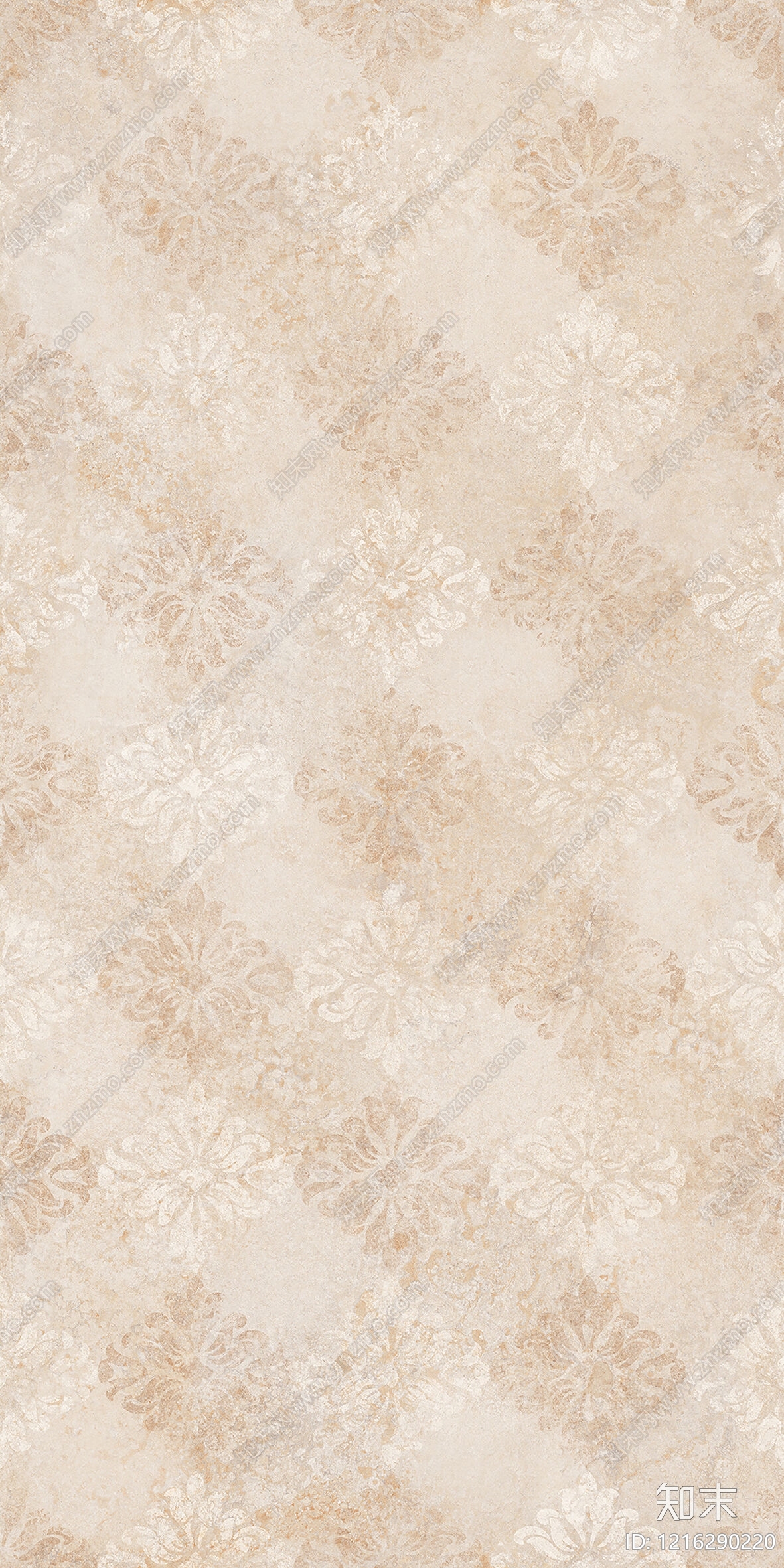 复古花纹砖贴图下载【ID:1216290220】