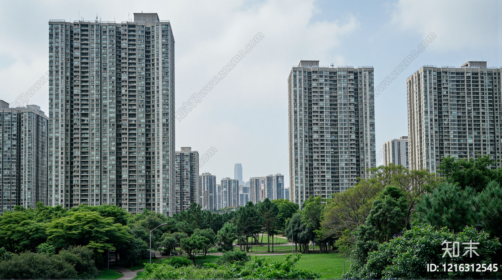 现代小区外景贴图下载【ID:1216312545】