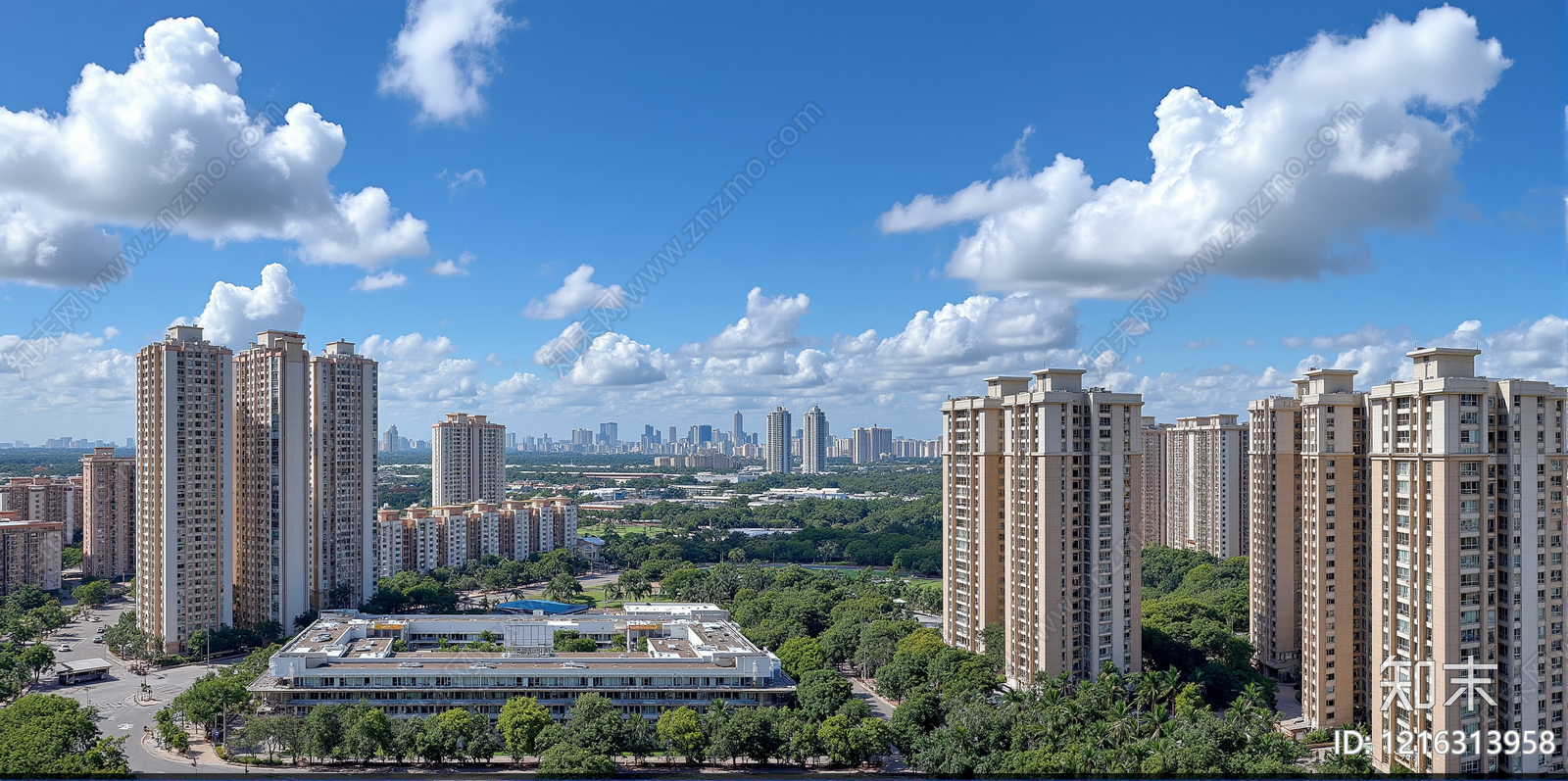 现代小区外景贴图下载【ID:1216313958】