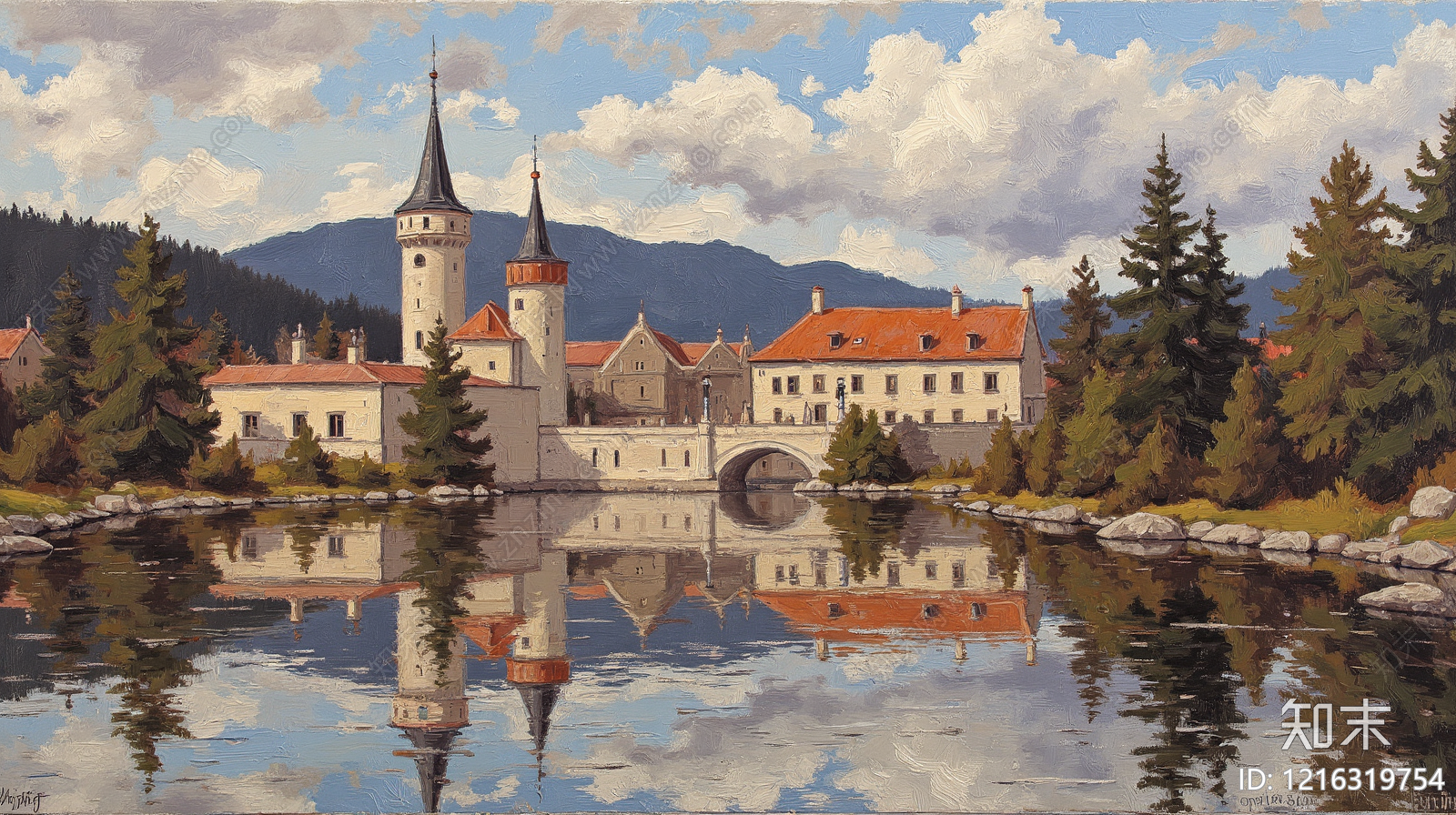 现代装饰画贴图下载【ID:1216319754】