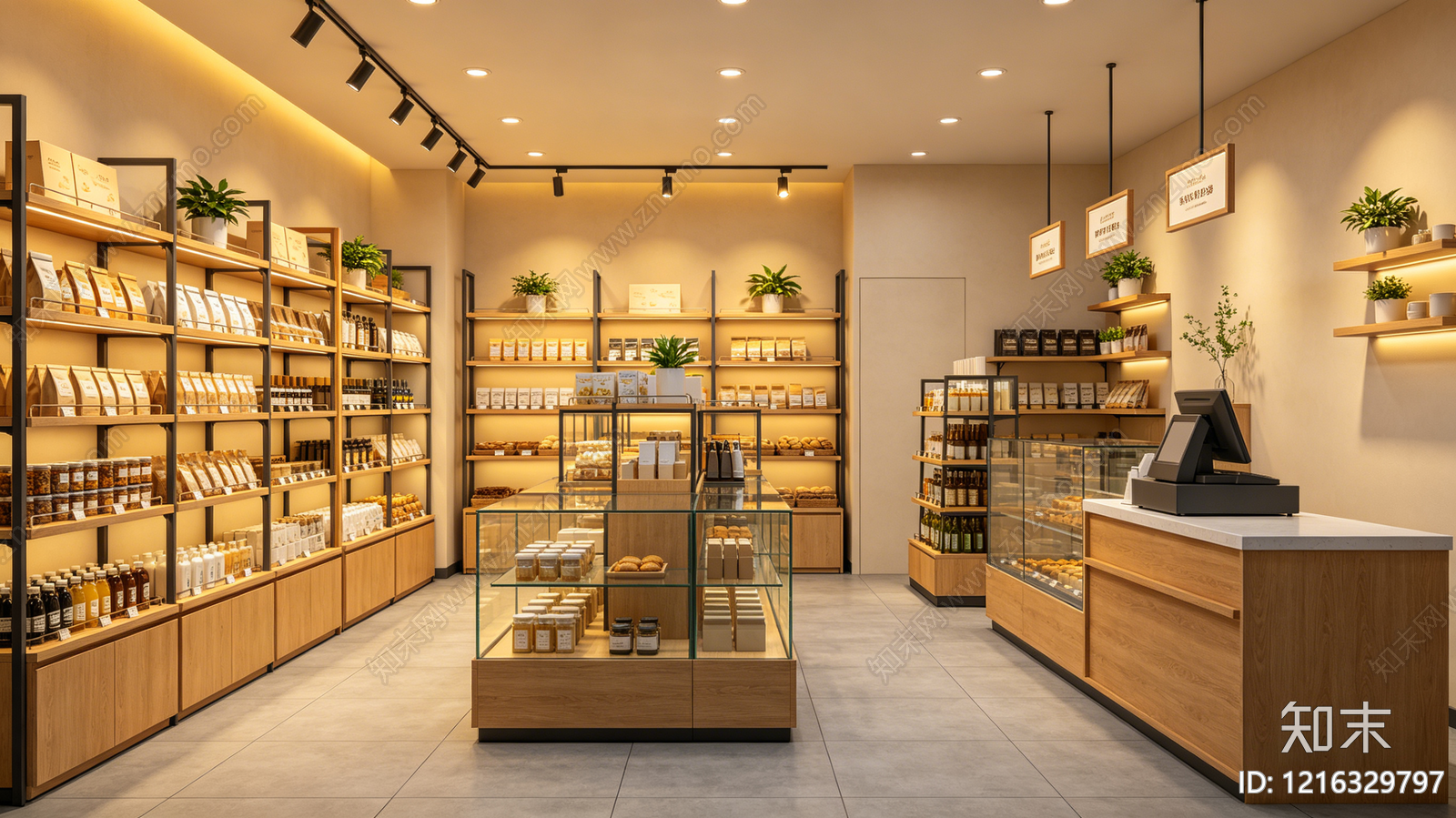 现代商铺贴图下载【ID:1216329797】