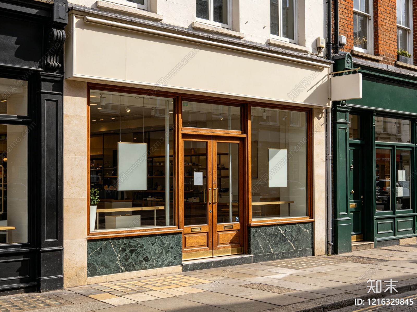 现代街道外景贴图下载【ID:1216329845】