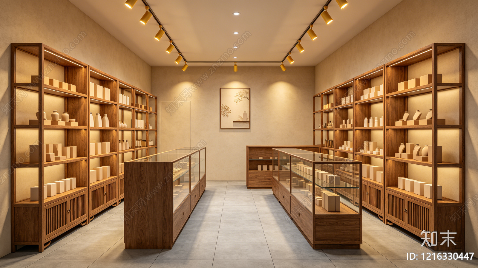新中式商铺贴图下载【ID:1216330447】