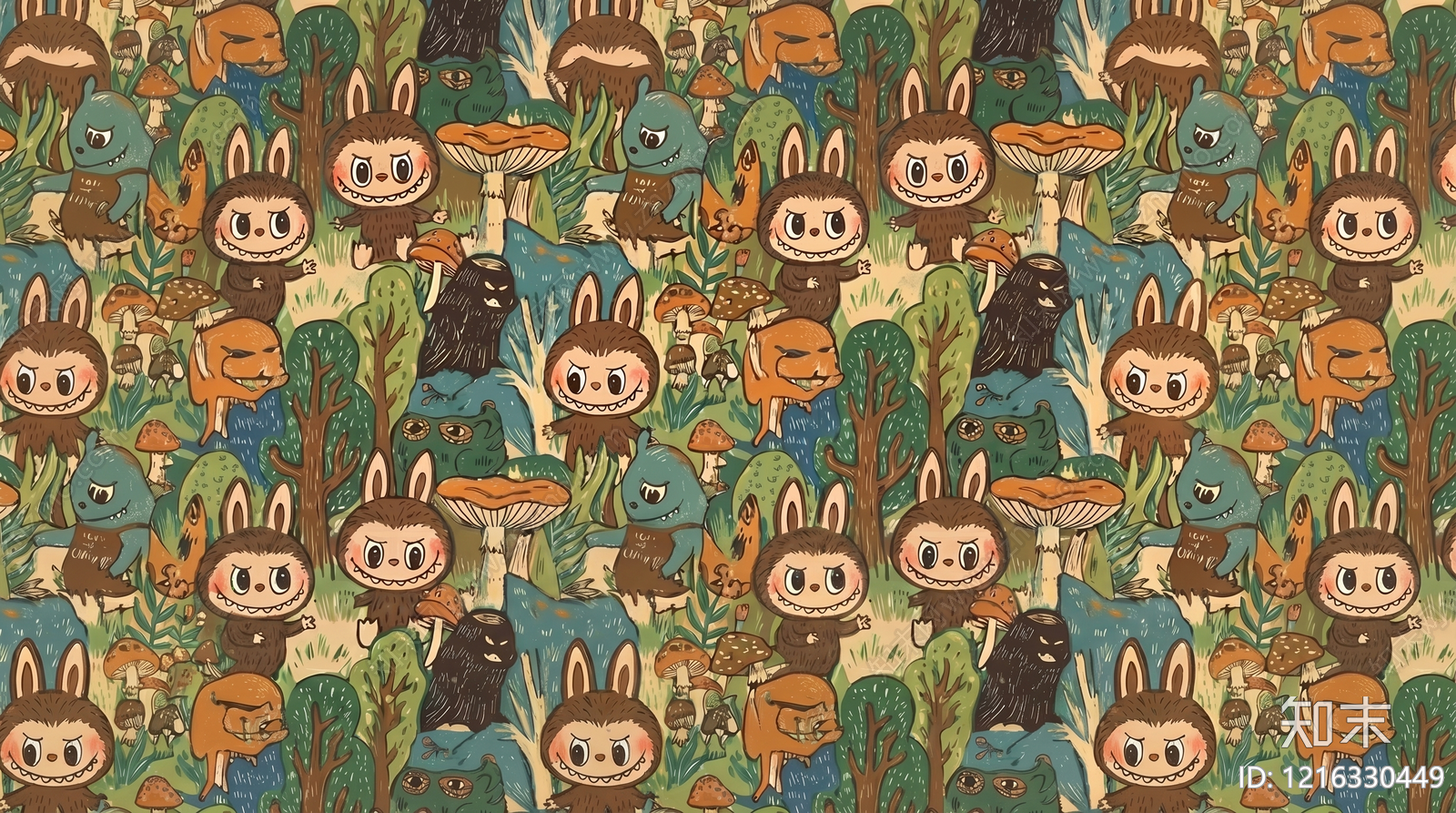 现代儿童壁纸贴图下载【ID:1216330449】