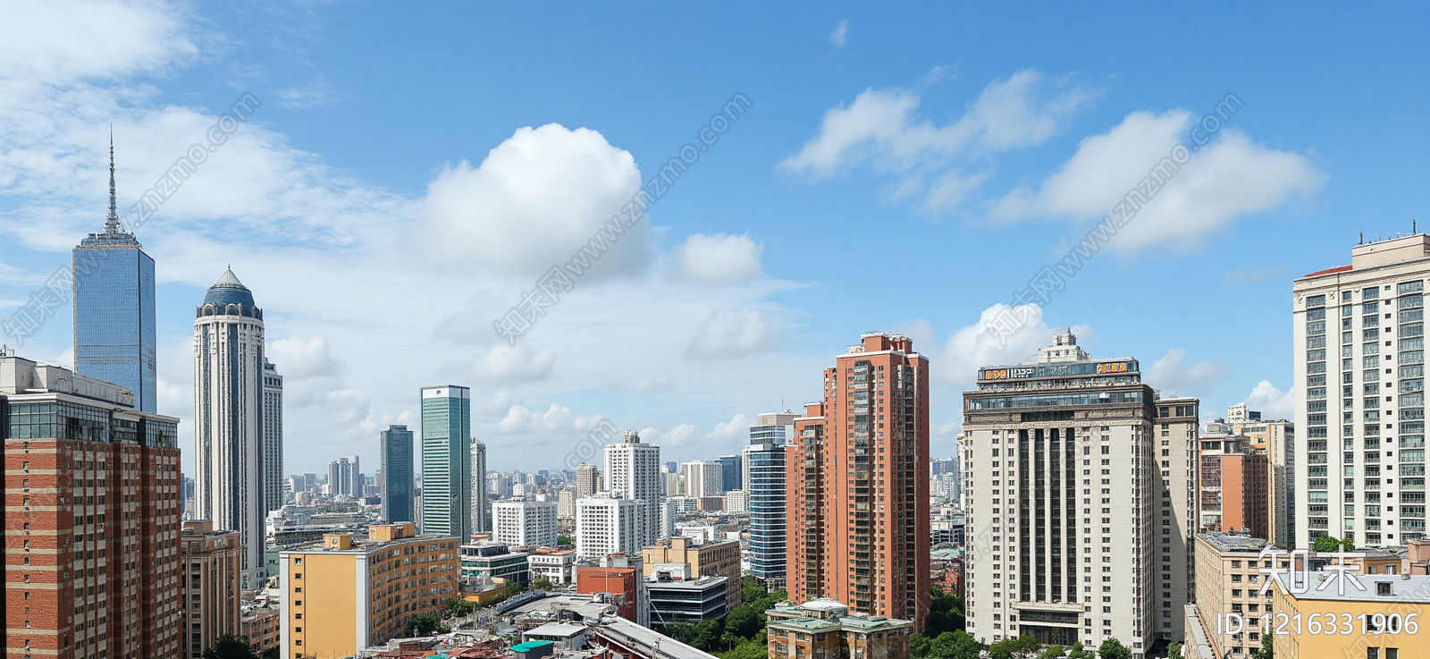 现代城市背景贴图下载【ID:1216331906】