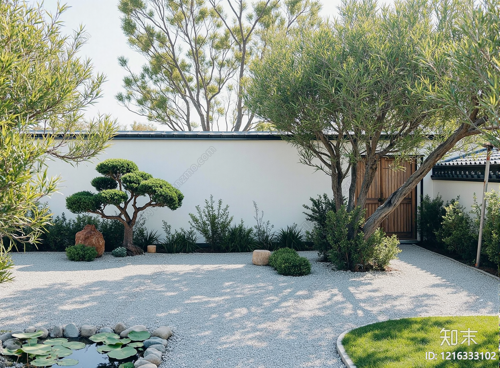 新中式其它外景贴图下载【ID:1216333102】