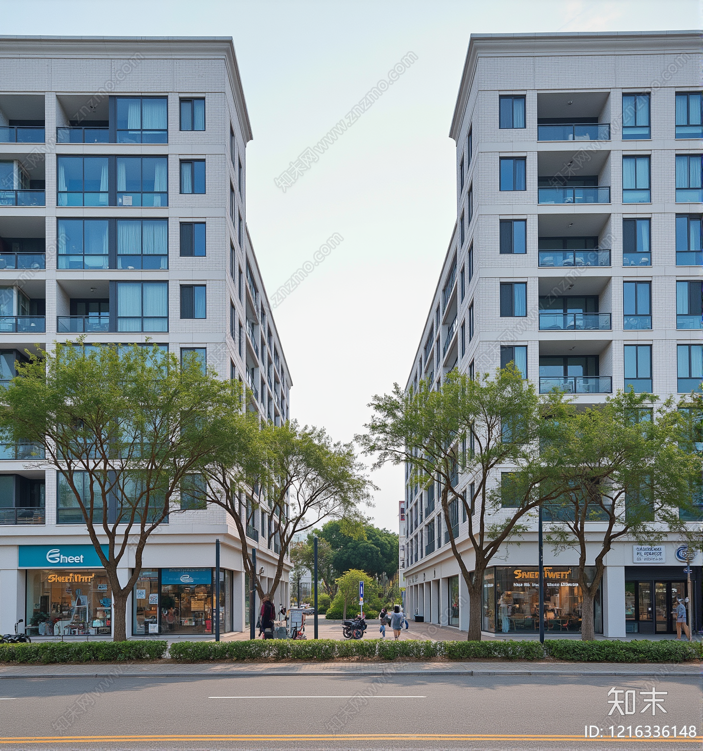 现代城市背景贴图下载【ID:1216336148】