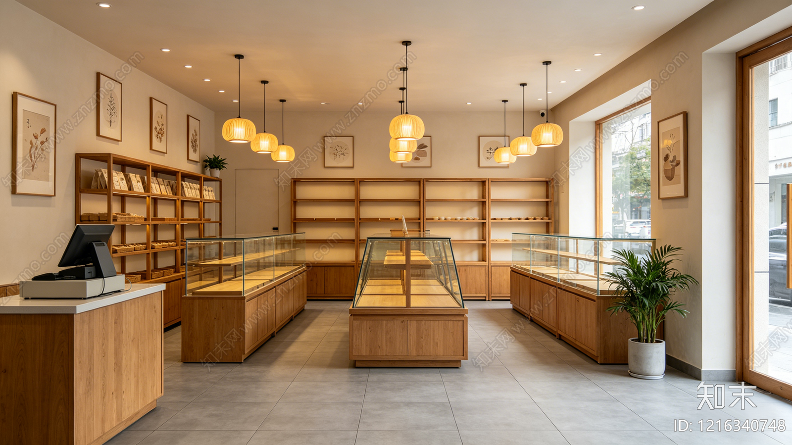 现代商铺贴图下载【ID:1216340748】