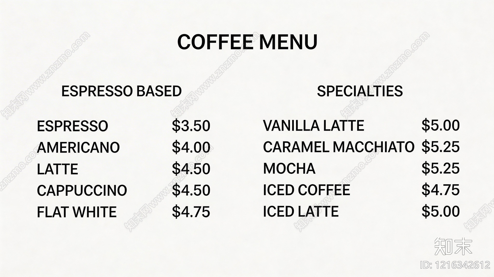 菜单贴图下载【ID:1216342612】