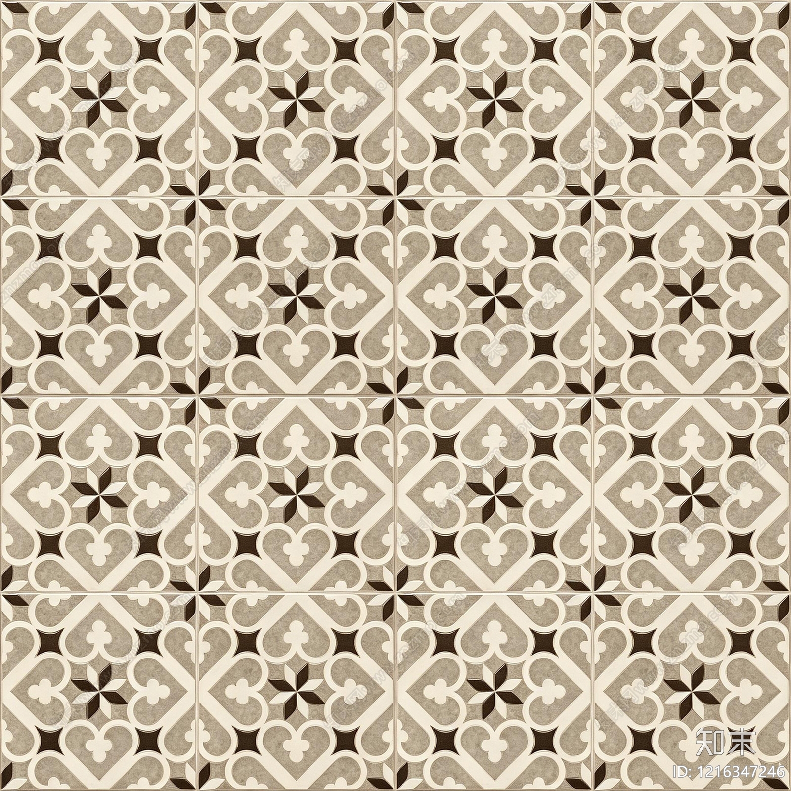 中古花纹砖贴图下载【ID:1216347246】