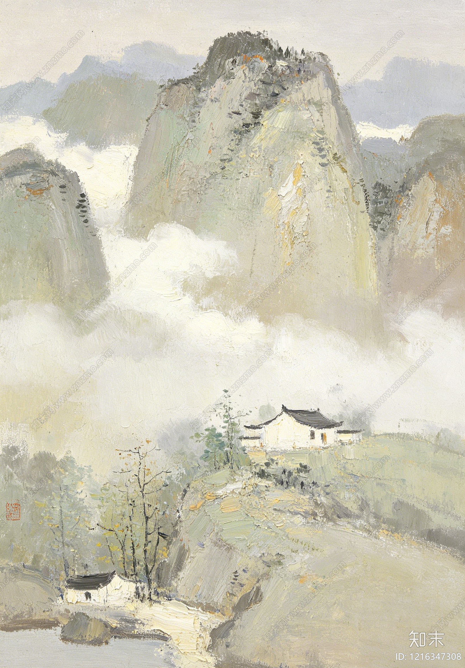 山水贴图下载【ID:1216347308】