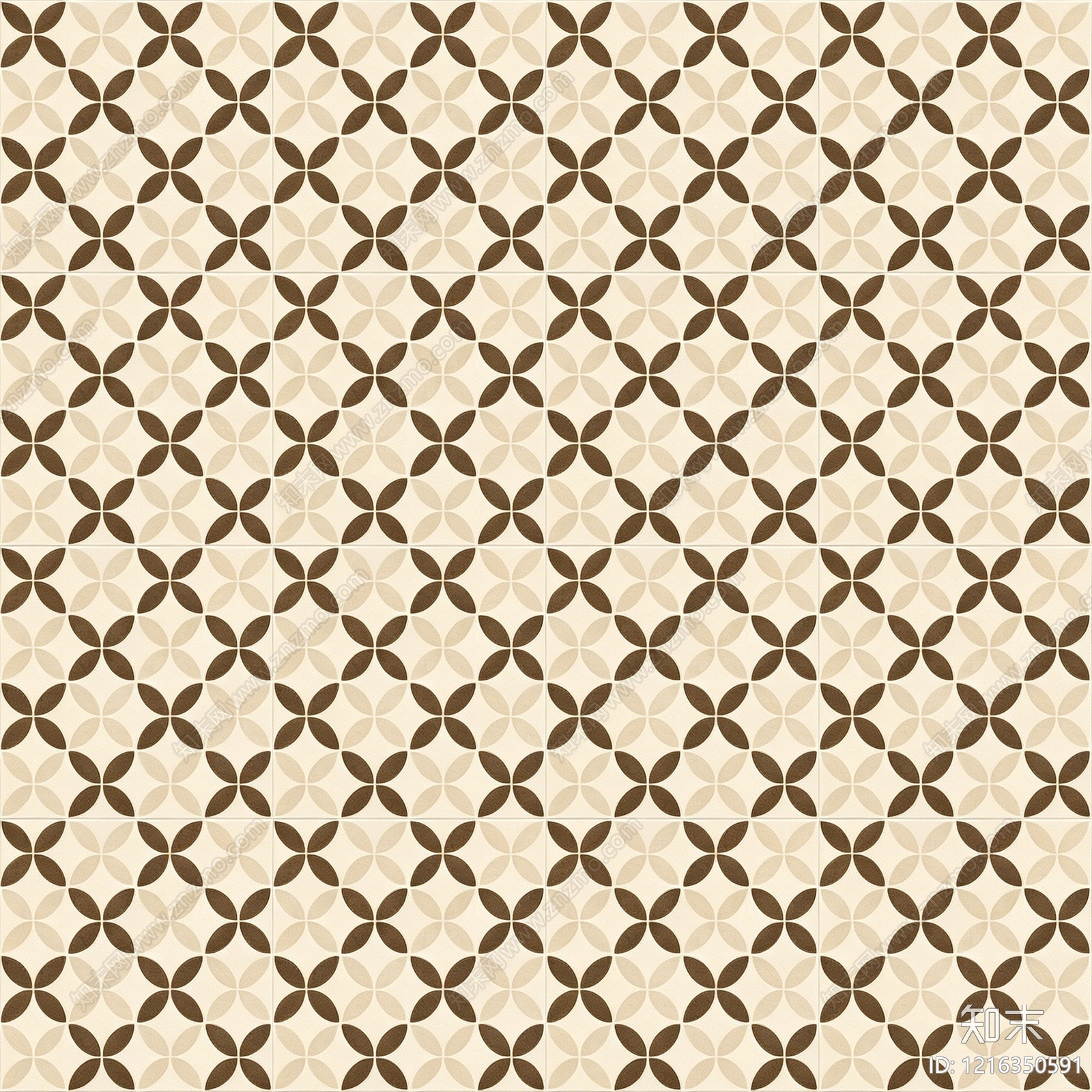 复古花纹砖贴图下载【ID:1216350591】