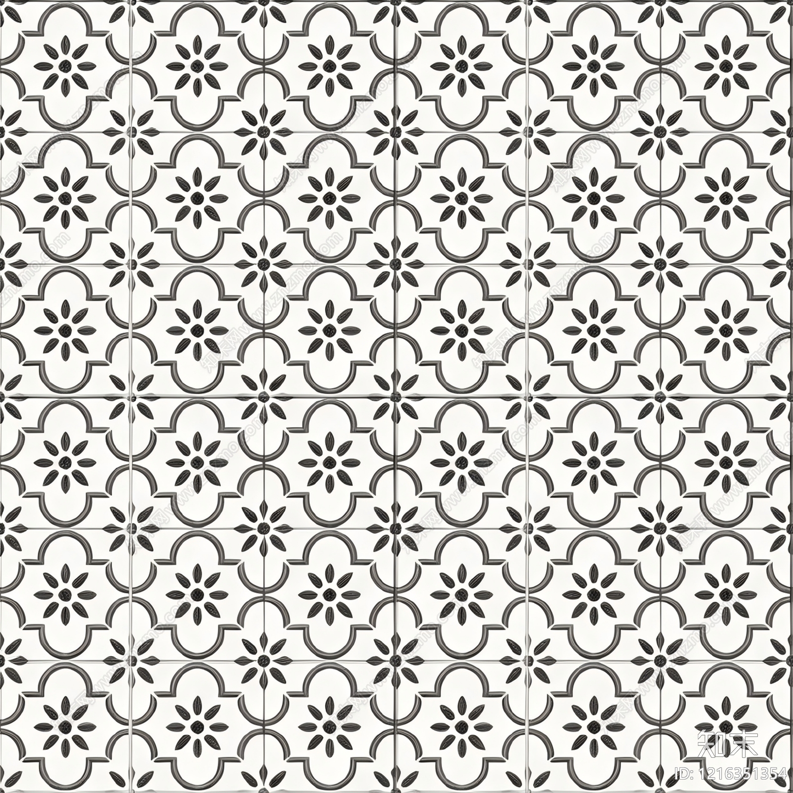 简约花纹砖贴图下载【ID:1216351354】