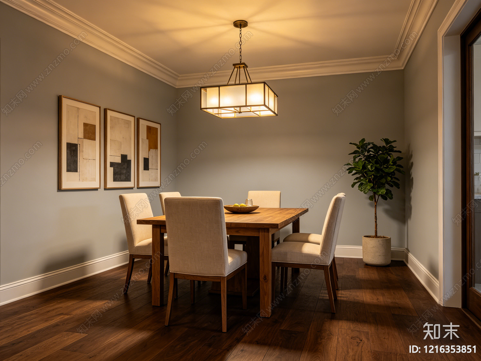 现代餐厅贴图下载【ID:1216353851】
