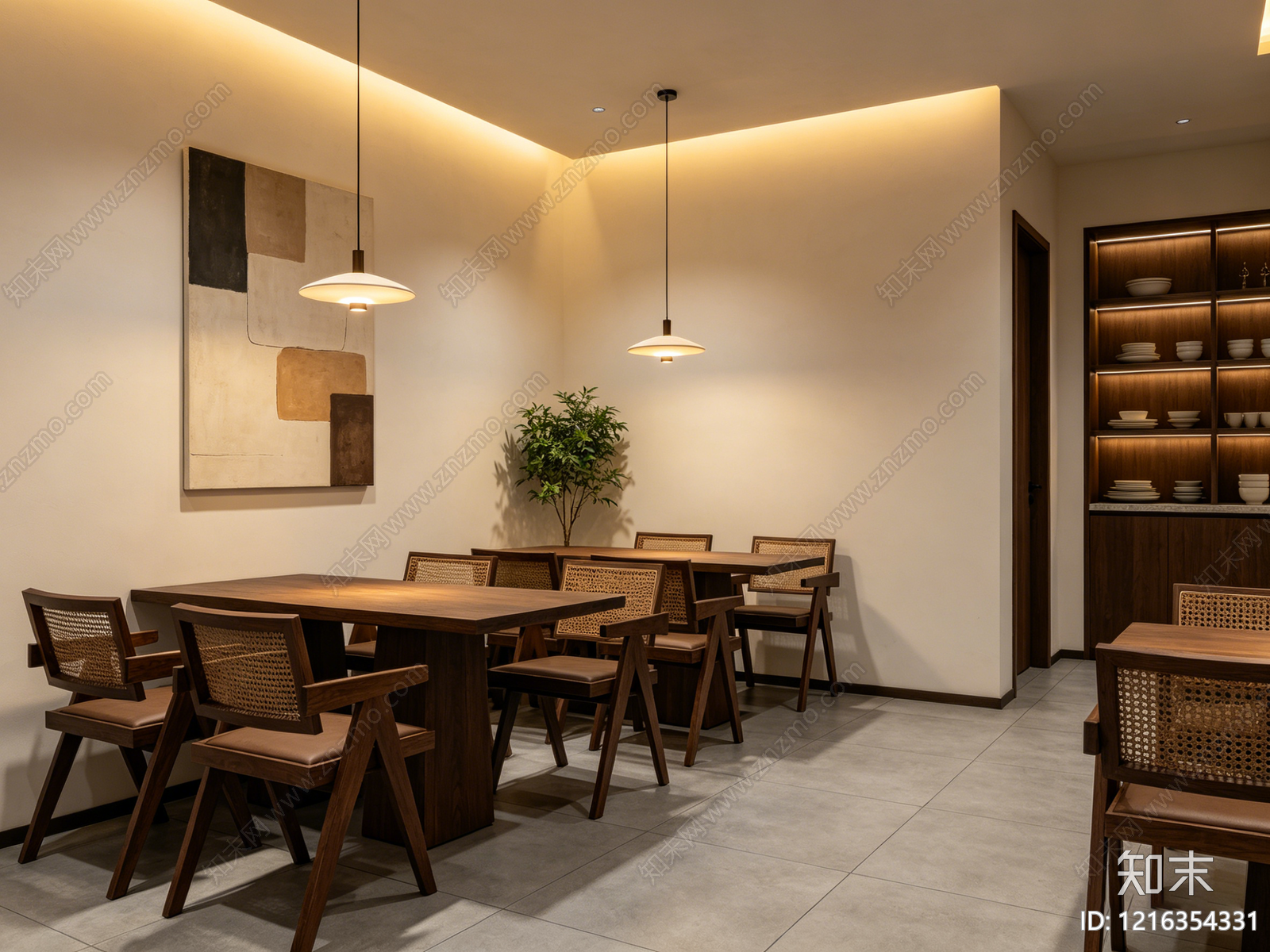 现代餐厅贴图下载【ID:1216354331】