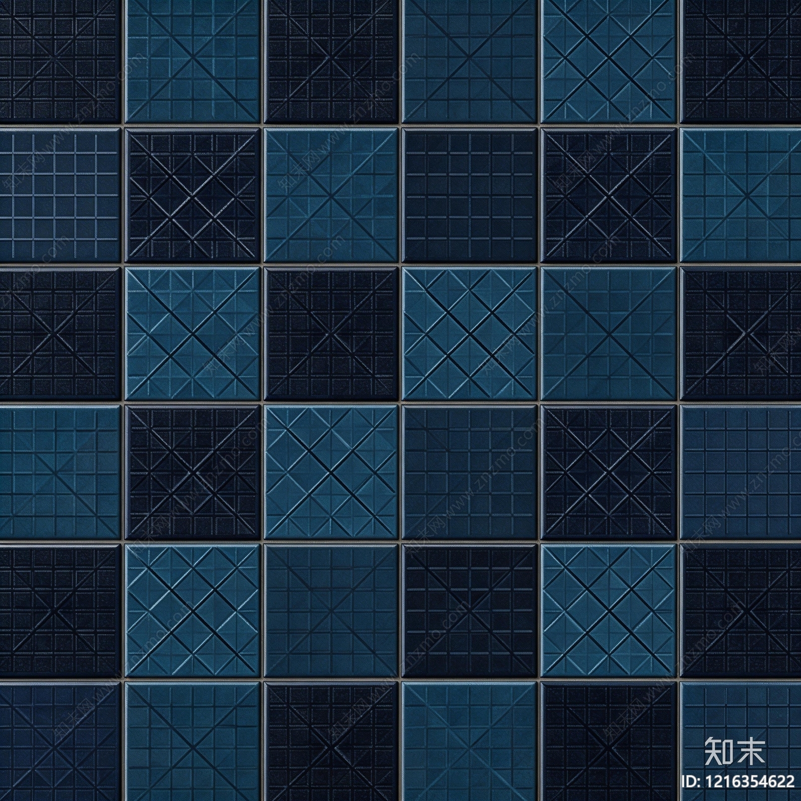 蓝色马赛克贴图下载【ID:1216354622】