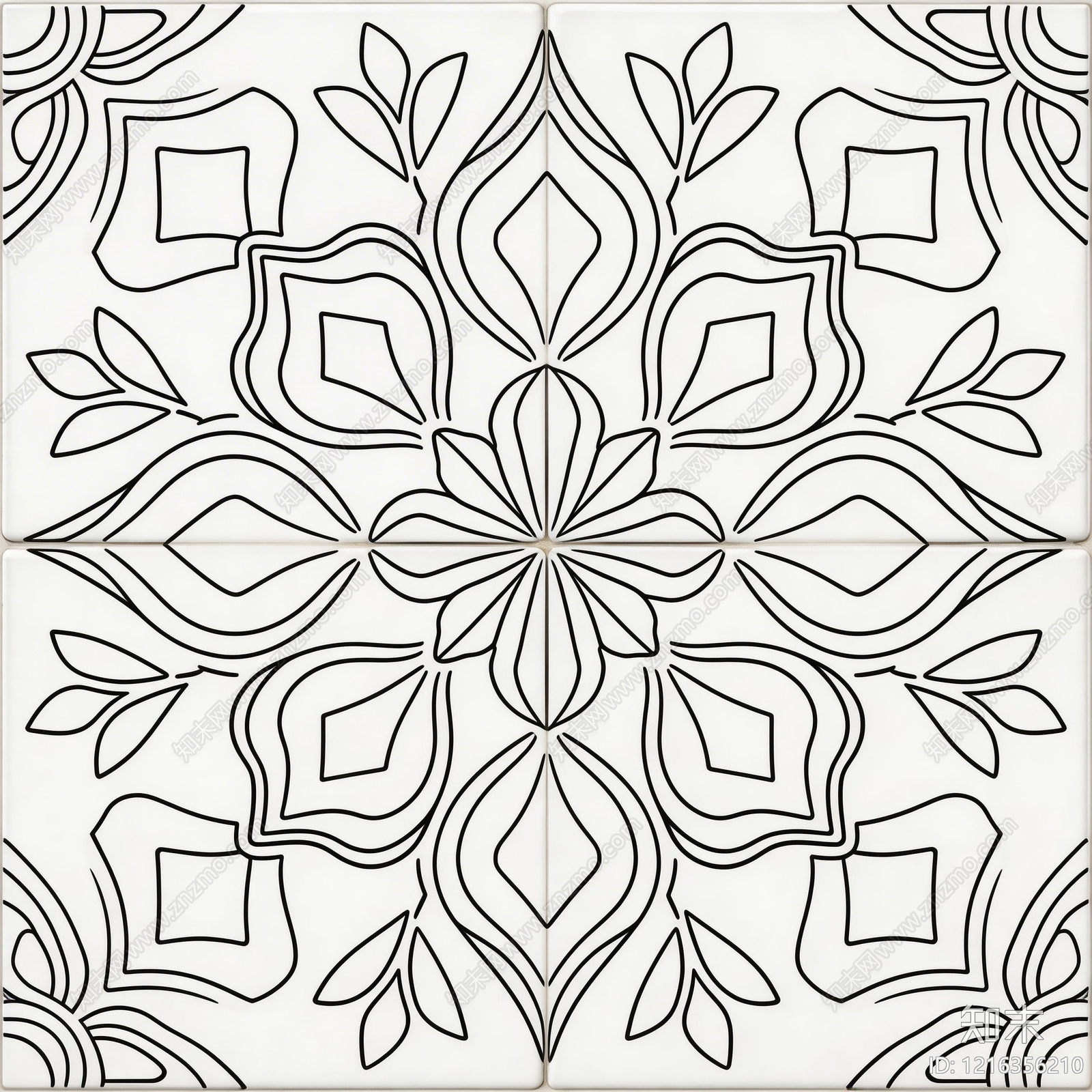 花纹砖贴图下载【ID:1216356210】