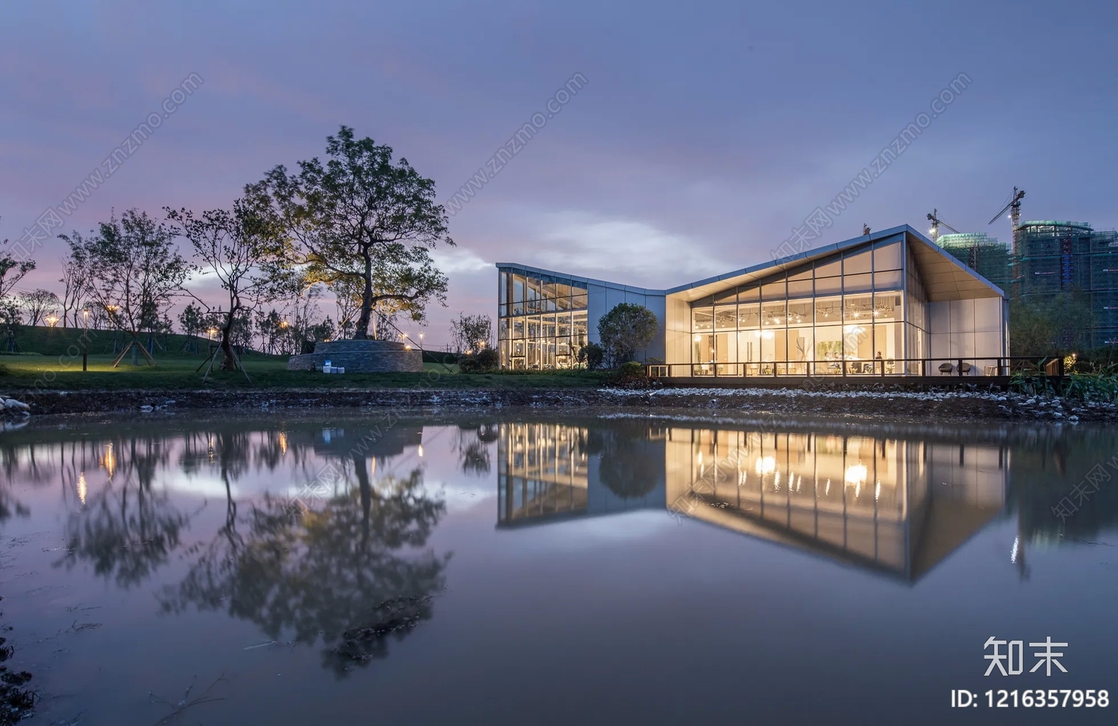 现代夜晚贴图下载【ID:1216357958】