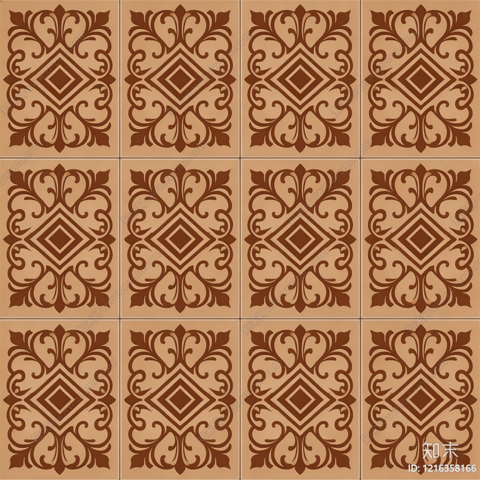 花纹砖贴图下载【ID:1216358166】
